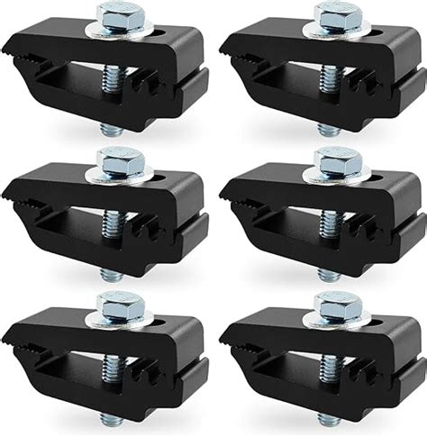 Amazon.com: QYMOPAY Aluminum Mounting Clamps Tonneau Cover Clamps Truck Topper Clamps for Truck ...