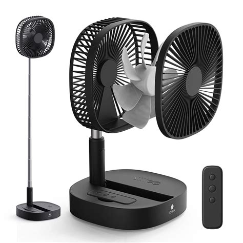 Buy Portable Floor Fan - Foldaway Pedestal Standing Table Fan,8 Inch Telescopic Desk Fans with ...