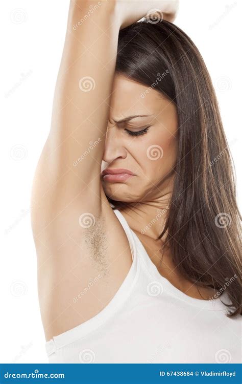 Bad armpit smell stock photo. Image of treatment, underarm - 67438684