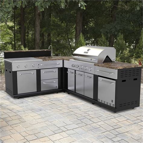 master forge corner modular outdoor kitchen set lowe s canada from Lowes Outdoor Kitchen A ...