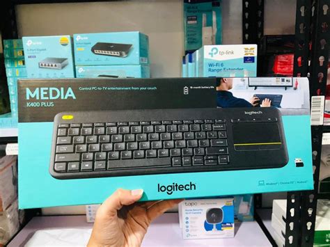 Logitech K400 Plus Wireless Touch Keyboard Black, Computers & Tech, Parts & Accessories ...