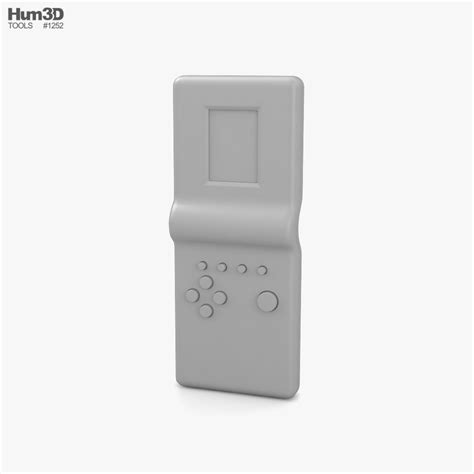 Retro Handheld Brick Game Console 3D model - Electronics on Hum3D