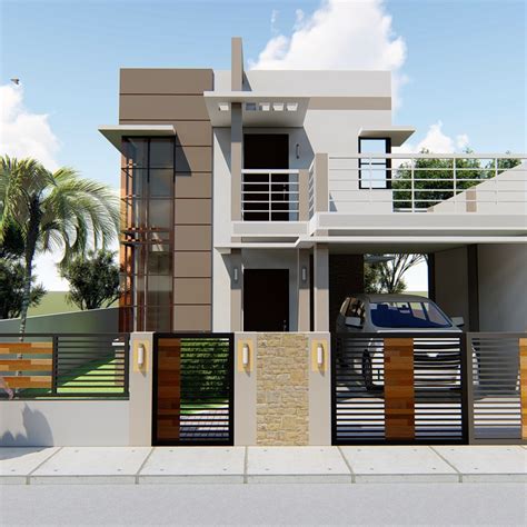 Two Storey Floor Plan With Perspective - floorplans.click