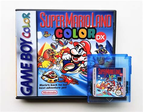 Super Mario Land DX + Case (Remastered in COLOR) Nintendo Game Boy GBC Deluxe - Video Games