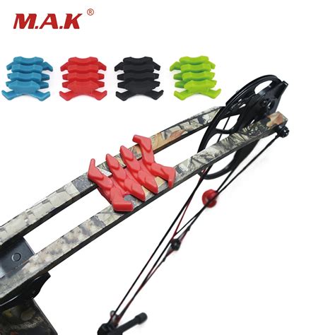 2pcs 4 Color Compound Bow Stabilizers Rubber Limb Absorbers Vibration Limb Damper for Archery ...