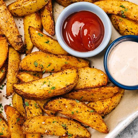 Air Fryer Potato Wedges | Our Salty Kitchen