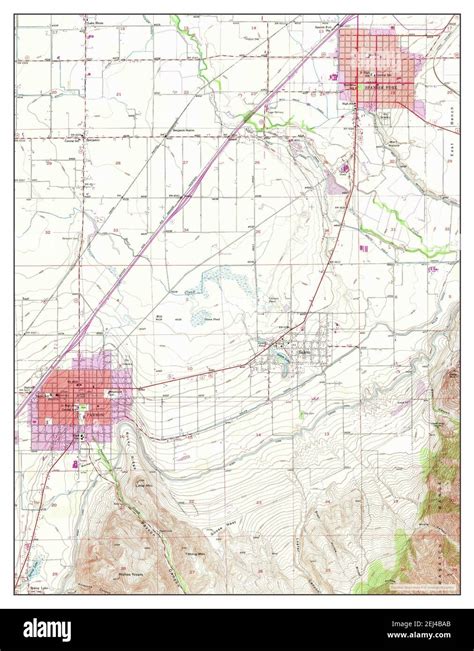 Map of spanish fork utah Cut Out Stock Images & Pictures - Alamy