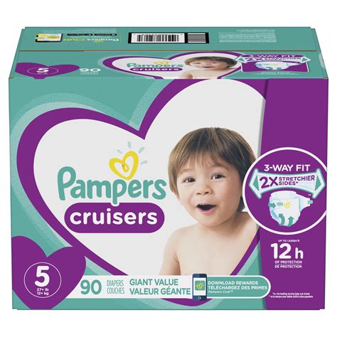 Pampers Cruisers Diapers Size 5 90 Count - Walmart.com - Walmart.com