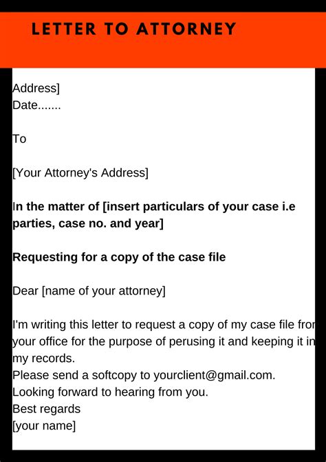 Free Sample Letter To Attorney Regarding Case (7 Samples) | Sheria Na Jamii