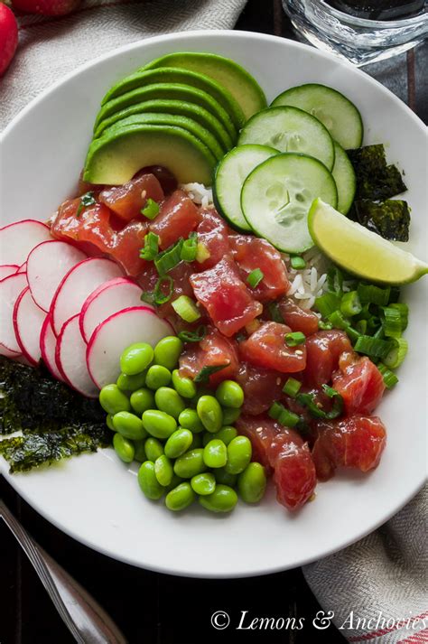 Ahi (Tuna) Poke Bowl - Lemons + Anchovies