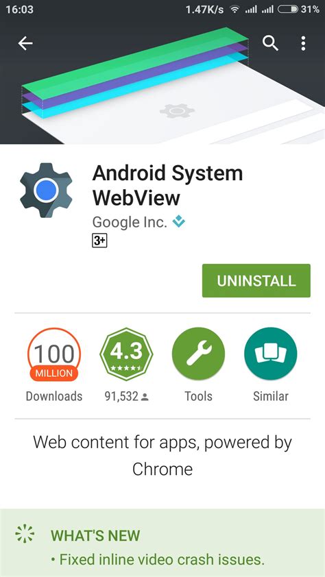 What is the use of Android System WebView? - Android Enthusiasts Stack Exchange