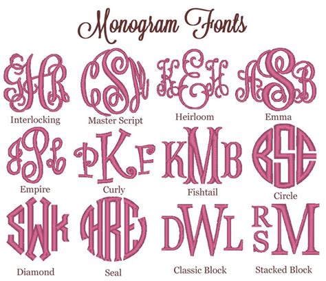 9 Monogram Fonts Initials Images - Vinyl Monogram Initial Fonts, Free Monogram Embroidery Fonts ...