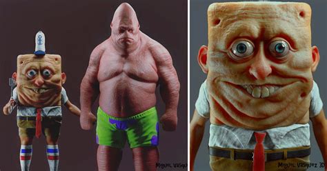 Artist drew SpongeBob and Patrick as a real-life human - 9GAG Cartoon ...