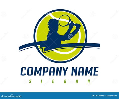 Tennis logo design stock illustration. Illustration of competition - 139198343