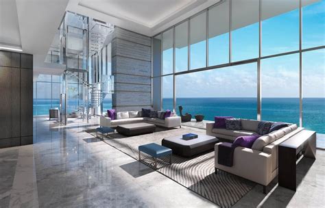 Penthouse at L'Atelier exclusively designed by Holly Hunt | Collins Ave | Miami Beach ...