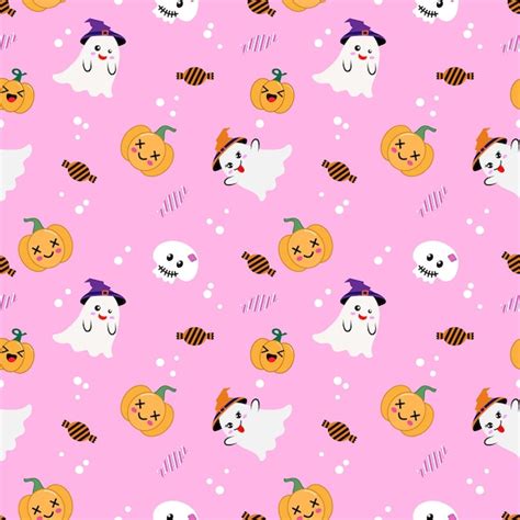 Premium Vector | Cute seamless pattern for halloween holiday can be used for fabric textile ...