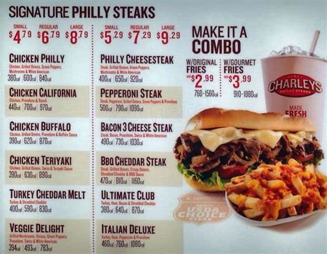 charleys philly steaks menu prices - Concha Kirk