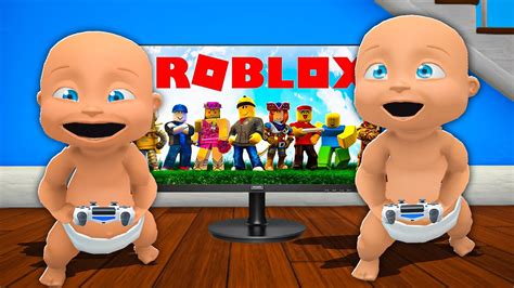 Baby PLAYS ROBLOX! - YouTube