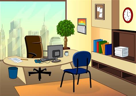 Cartoon office background | Freelancer