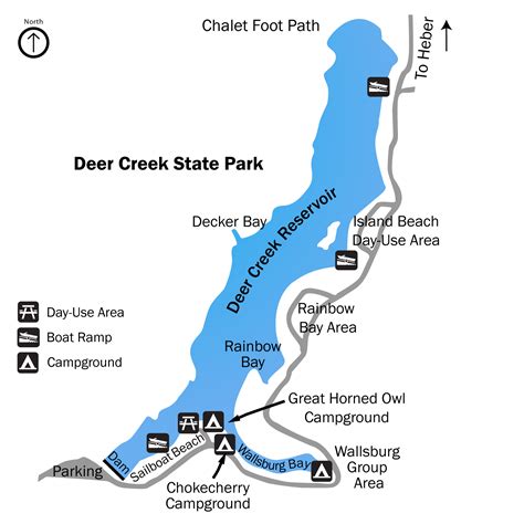 Deer Creek State Park Map | Hiking In Map