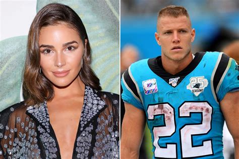 Olivia Culpo supports boyfriend Christian McCaffrey with Panthers manicure