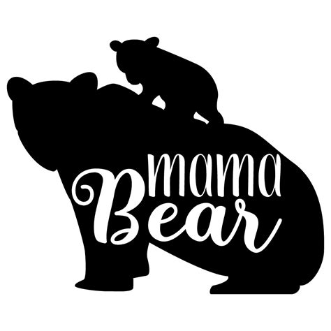 Clip Art Mama Bear Design Laurel Instant Download Bear Cub svg Baby ...