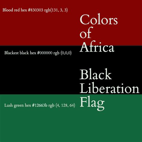 Red Black Green Flag of Black Liberation History and Meaning