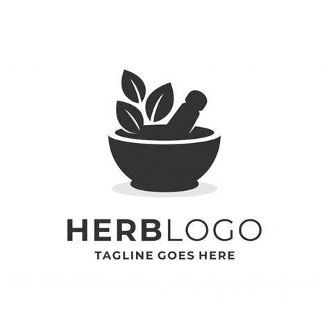 Premium Vector | Herb logo concept with nature element. | Herb logo, Spice logo, Herbal logo