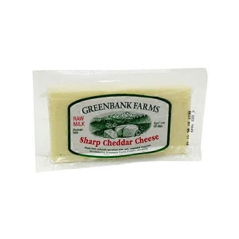 Greenbank Farms Raw Sharp Cheddar (per lb) - Instacart