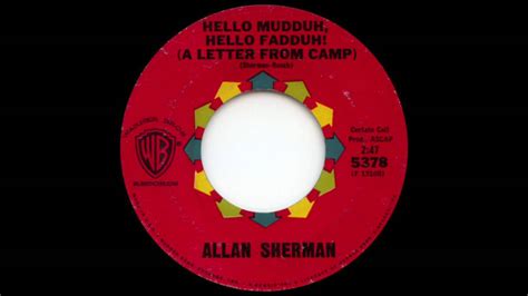 Hello Muddah, Hello Faddah! (A Letter From Camp) - Allan Sherman (1963) - YouTube