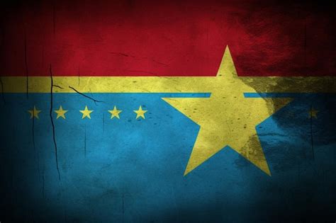 Premium Photo | Flag wallpaper of Congo Free State The