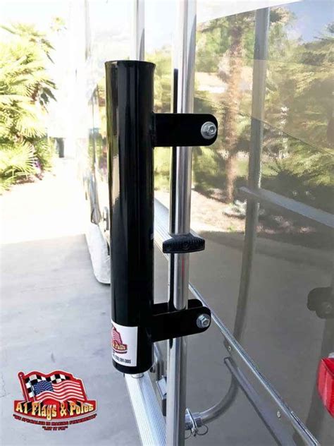 Flagpole Mounts - Flag Pole Mounting Brackets for RV's and Tailgating in 2022 | Mount black, Rv ...