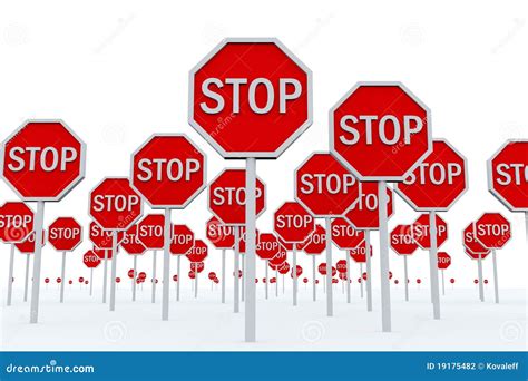 Stop And Go Signs Cartoon Vector | CartoonDealer.com #28798529