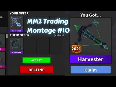 MM2 TRADING MONTAGE #10 | GOING FOR HARVESTER - YouTube