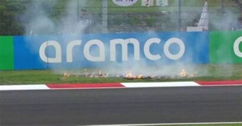 Chinese Grand Prix fire breaks out as five F1 drivers investigated ...