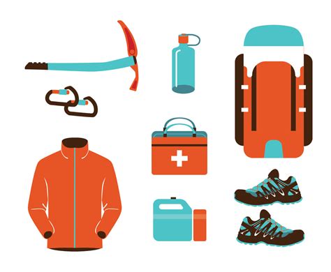 Mountain Rescue Equipments Vector Pack Vector Art & Graphics ...