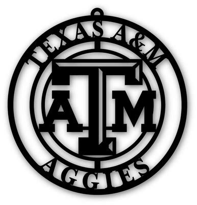 Texas A&M Aggies Silhouette Logo Cutout Door Hanger - Sports Unlimited