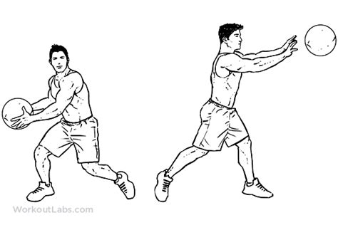 Medicine Ball Rotational Pass | Illustrated Exercise guide - WorkoutLabs