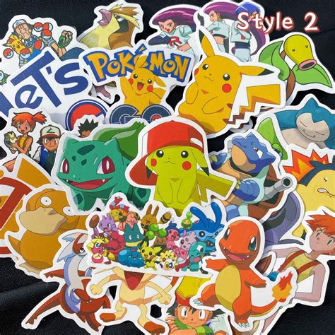 Pokemon stickers 50 assorted pokemon stickers | Etsy