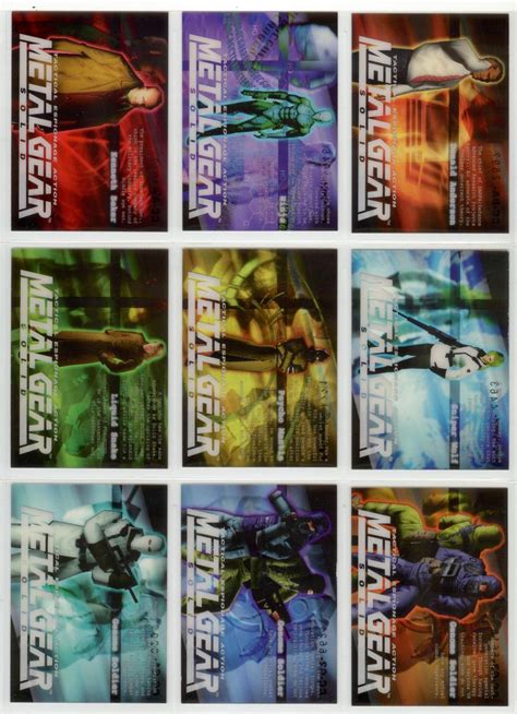 Metal Gear Solid Trading Cards 082-090