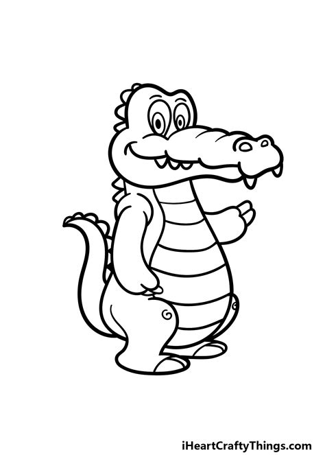 How To Draw An Alligator Drawings Draw Alligator - vrogue.co