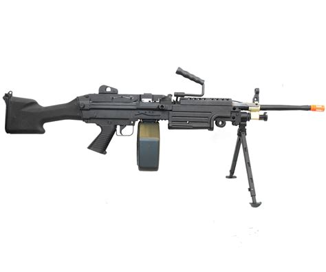 A&K Full Metal M249 MKII SAW Airsoft Machine Gun w/ Drum Magazine | Airsoftnmore.com