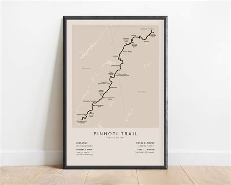 Pinhoti Trail Poster (Alabama, Georgia)