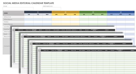 Free Google Sheets Social Media Calendars | Smartsheet