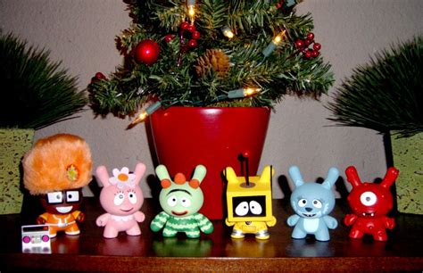 , Yo Gabba Gabba Custom 3" Dunny Set made by...