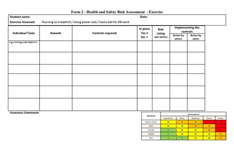 Risk Assessment Form | PDF | Risk | Determinants Of Health