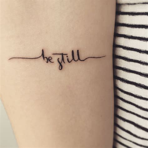 Tattoo Be Still and know that I am God. | Be still tattoo, Tattoos ...