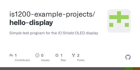 GitHub - is1200-example-projects/hello-display: Simple test program for ...