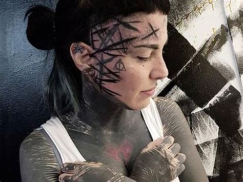 Brutal Black Project: Why people are getting painful face tattoos ...