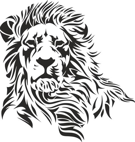 Lion Stencil (.eps) Free Vector Download - 3axis.co